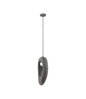 Tempus Tall Pendant Ceiling Light Stone Grey LED G9 1x5W-1