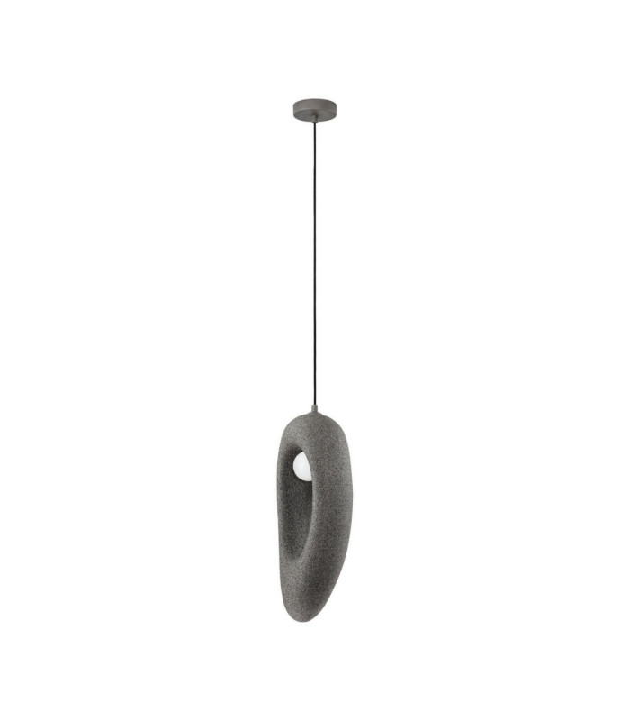 Tempus Tall Pendant Ceiling Light Stone Grey LED G9 1x5W-1