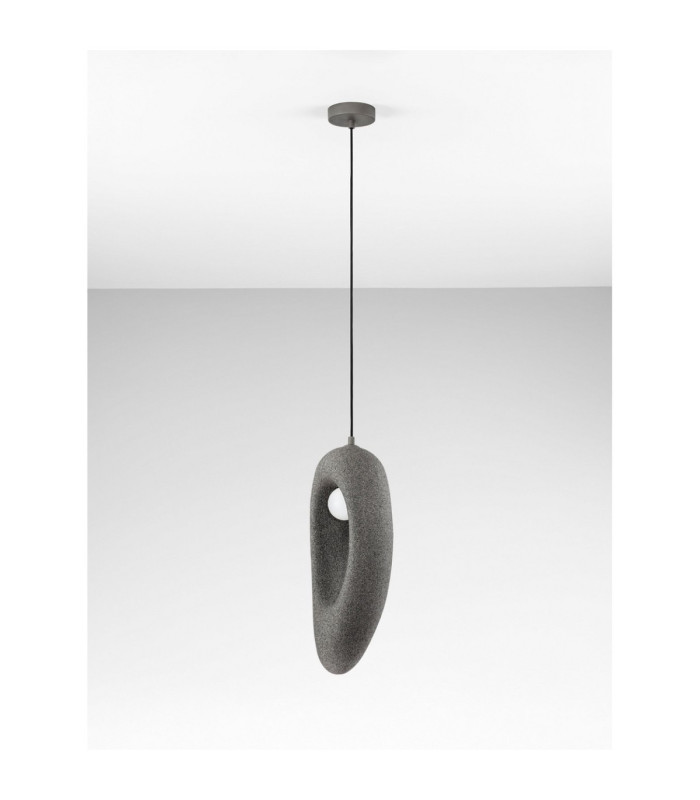 Tempus Tall Pendant Ceiling Light Stone Grey LED G9 1x5W-3