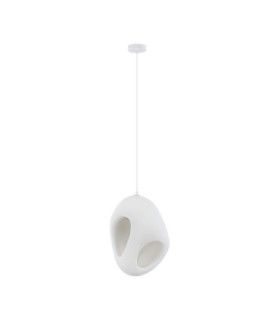 Tempus Pendant Ceiling Light Stone White E27 1x12W-1