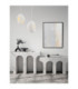 Tempus Pendant Ceiling Light Stone White E27 1x12W-2