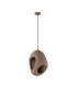 Tempus Pendant Ceiling Light Stone Brown E27 1x12W-1
