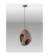 Tempus Pendant Ceiling Light Stone Brown E27 1x12W-3
