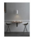 Dome Slim Pendant Ceiling Light Stone White E27 1x12W-2