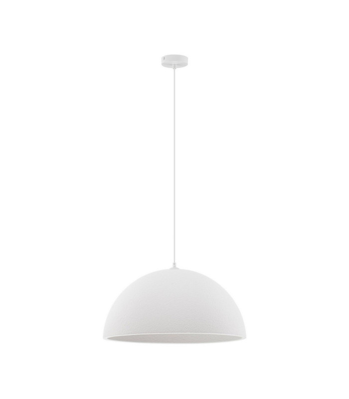 Starla 50cm Dome Pendant Ceiling Light Stone White E27 1x12W-1