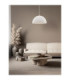 Starla 50cm Dome Pendant Ceiling Light Stone White E27 1x12W-2