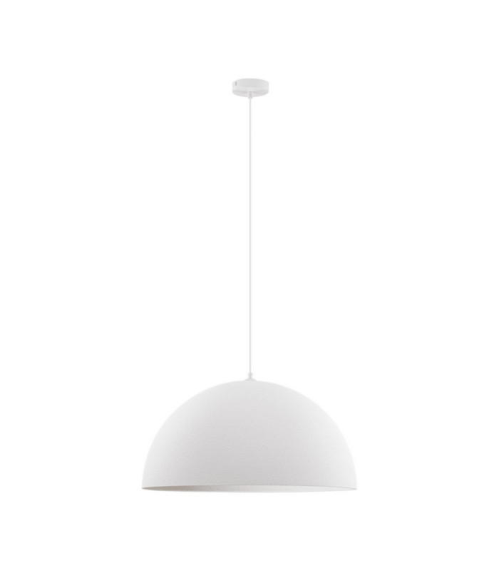 Starla 60cm Dome Pendant Ceiling Light Stone White E27 1x12W-1