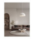 Starla 60cm Dome Pendant Ceiling Light Stone White E27 1x12W-2