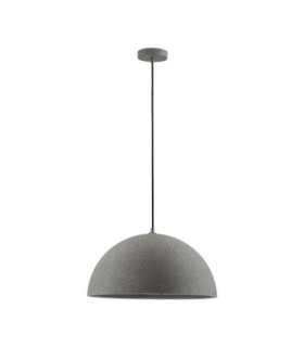 Starla 50cm Dome Pendant Ceiling Light Stone Grey E27 1x12W-1