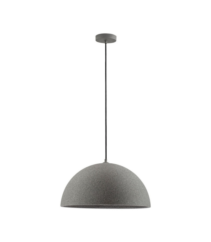 Starla 50cm Dome Pendant Ceiling Light Stone Grey E27 1x12W-1