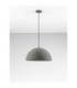 Starla 50cm Dome Pendant Ceiling Light Stone Grey E27 1x12W-3
