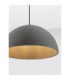 Starla 50cm Dome Pendant Ceiling Light Stone Grey E27 1x12W-5