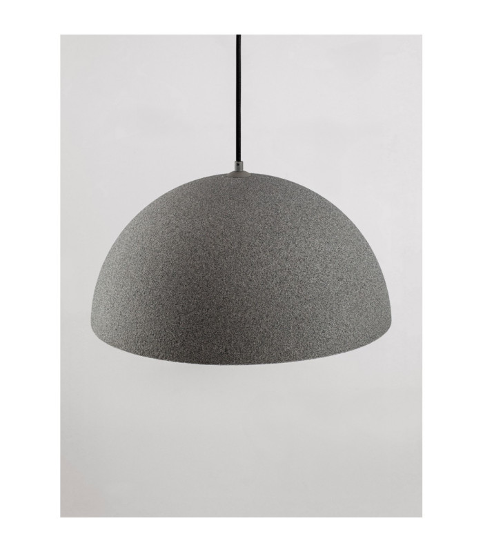 Starla 50cm Dome Pendant Ceiling Light Stone Grey E27 1x12W-6