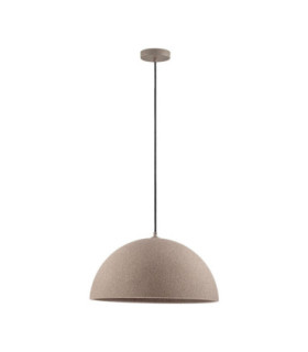 Starla 50cm Dome Pendant Ceiling Light Stone Brown E27 1x12W-1
