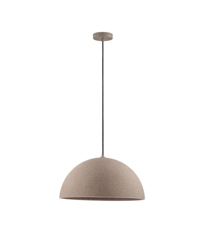 Starla 50cm Dome Pendant Ceiling Light Stone Brown E27 1x12W-1