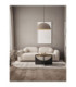 Starla 50cm Dome Pendant Ceiling Light Stone Brown E27 1x12W-2
