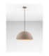 Starla 50cm Dome Pendant Ceiling Light Stone Brown E27 1x12W-4