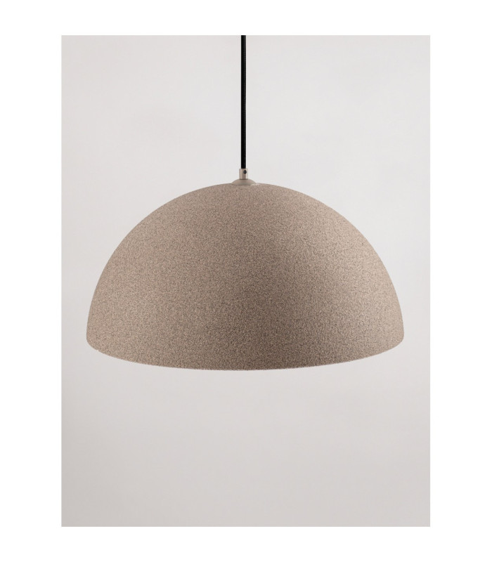 Starla 50cm Dome Pendant Ceiling Light Stone Brown E27 1x12W-6