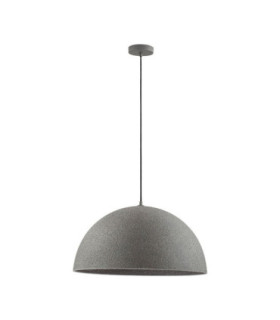 Starla 60cm Dome Pendant Ceiling Light Stone Grey E27 1x12W-1