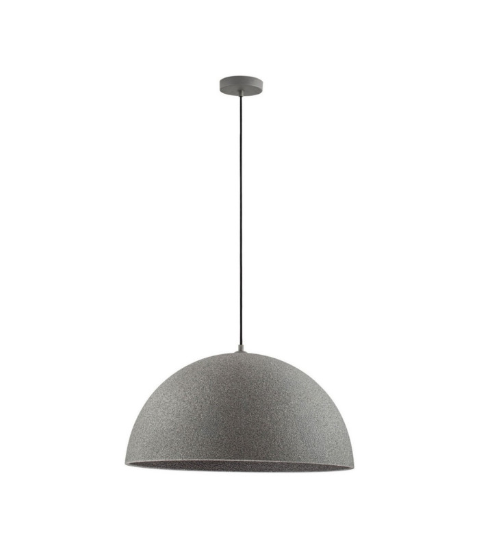 Starla 60cm Dome Pendant Ceiling Light Stone Grey E27 1x12W-1