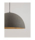 Starla 60cm Dome Pendant Ceiling Light Stone Grey E27 1x12W-2