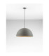 Starla 60cm Dome Pendant Ceiling Light Stone Grey E27 1x12W-4