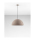 Starla 60cm Dome Pendant Ceiling Light Stone Brown E27 1x12W-3