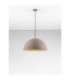 Starla 60cm Dome Pendant Ceiling Light Stone Brown E27 1x12W-4
