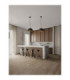 Talcum 32cm Dome Pendant Ceiling Light Black E27 1x12W-2