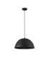 Talcum 42cm Dome Pendant Ceiling Light Black E27 1x12W-1