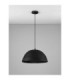 Talcum 42cm Dome Pendant Ceiling Light Black E27 1x12W-3