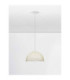 Lalu 40cm Dome Pendant Ceiling Light Sandy White E27 1x12W-4