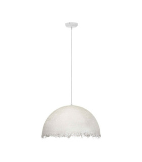 Lalu 60cm Dome Pendant Ceiling Light Sandy White E27 1x12W-1