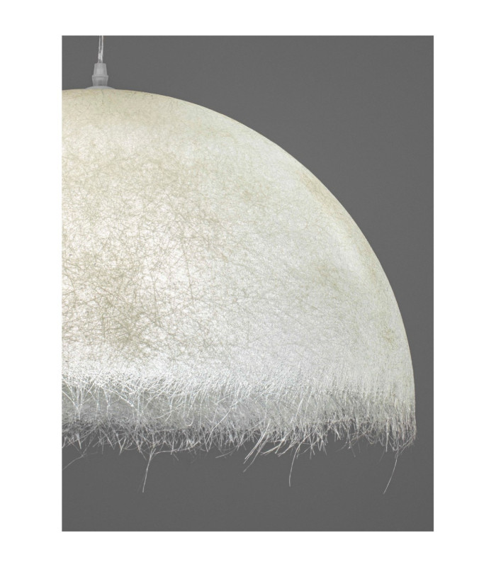Lalu 60cm Dome Pendant Ceiling Light Sandy White E27 1x12W-7