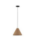 Joelle 30cm Dome Pendant Ceiling Light Rough Oak E27 1x12W-1