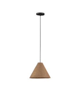 Joelle 30cm Dome Pendant Ceiling Light Rough Oak E27 1x12W-1