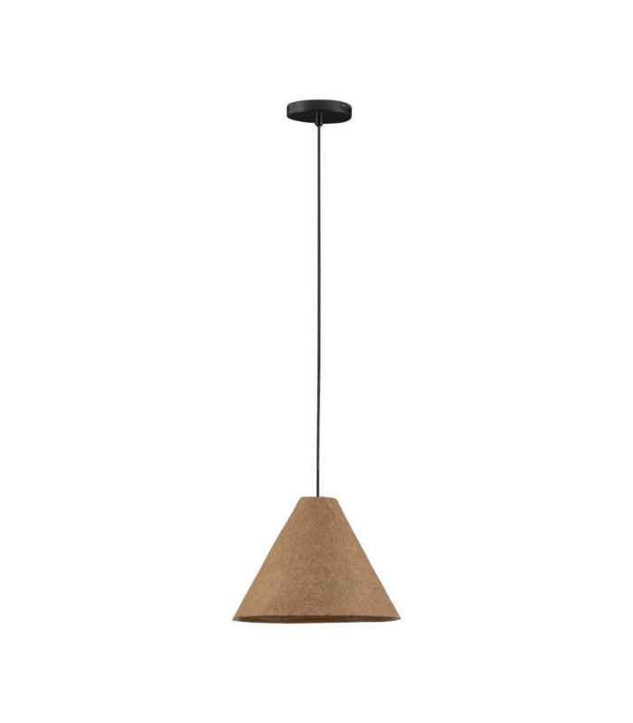 Joelle 30cm Dome Pendant Ceiling Light Rough Oak E27 1x12W-1