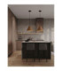 Joelle 30cm Dome Pendant Ceiling Light Rough Oak E27 1x12W-2