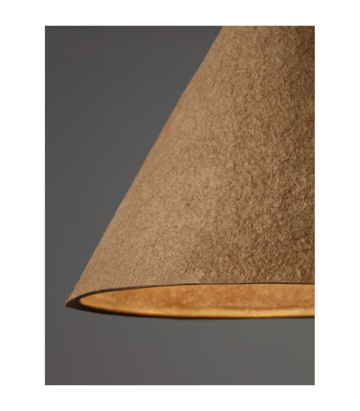 Joelle 30cm Dome Pendant Ceiling Light Rough Oak E27 1x12W-5