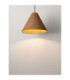 Joelle 30cm Dome Pendant Ceiling Light Rough Oak E27 1x12W-8