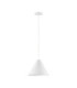 Joelle 30cm Dome Pendant Ceiling Light Rough White E27 1x12W-1