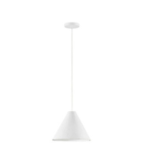 Joelle 30cm Dome Pendant Ceiling Light Rough White E27 1x12W-1