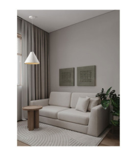 Joelle 30cm Dome Pendant Ceiling Light Rough White E27 1x12W-2