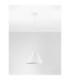 Joelle 30cm Dome Pendant Ceiling Light Rough White E27 1x12W-3