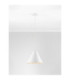 Joelle 30cm Dome Pendant Ceiling Light Rough White E27 1x12W-4