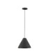 Joelle 30cm Dome Pendant Ceiling Light Rough Black E27 1x12W-1