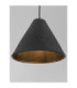 Joelle 30cm Dome Pendant Ceiling Light Rough Black E27 1x12W-5