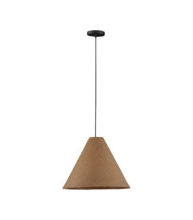 Joelle 45cm Dome Pendant Ceiling Light Rough Oak E27 1x12W-1