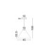 Joelle 45cm Dome Pendant Ceiling Light Rough Oak E27 1x12W-7