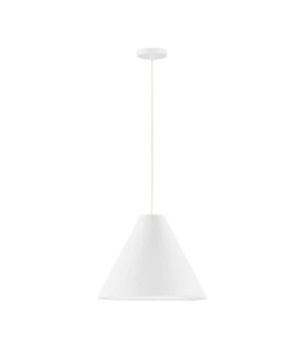 Joelle 45cm Dome Pendant Ceiling Light Rough White E27 1x12W-1